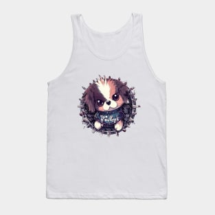 Cute Baby Dog Raze Punk Style Tank Top